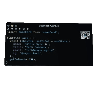 MSync Business Card GIF
